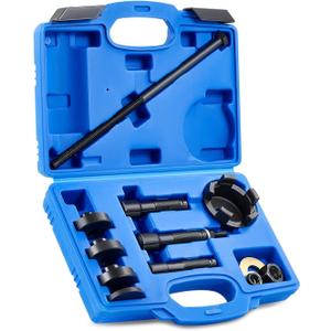 Orion Motor Tech Wheel Bearing Puller Tool Kit Compatible with Harley Davidson Motorcycles, Wheel Bearing Remover Installer Tool Set for 0.75" 1" 25mm Bearings Compatible with Hogs from 2000 (blue)