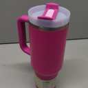 STANLEY Quencher H2.0 Tumbler with Handle and Straw 40 oz | Flowstate 3-Position Lid | Cup Holder Compatible for Travel | Insulated Stainless Steel Cup | BPA-Free | Violet Blossom