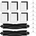 HsvrySa Replacement Parts for eufy L50, L60 Robot Vacuum Series Robot Vacuums Accessories Kit (2 Pack Roller Brush, 6 Pack Filters and Sponges, 8 Pack Side Brushes)