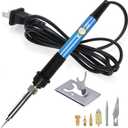 Wood Burning Kit, WoodBurning Tool Adjustable Temperature 200~450 Pyrography Kit for Adults Beginners (Blue)