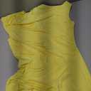 Seltaon Summer One Shoulder Maxi Dresses for Women Elegant A Line Formal Cocktail Dress Wedding Guest Yellow, Medium