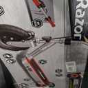 Razor Black Label E100 Electric Scooter – Silver/Red, up to 10 mph, 8" Front Tire, for Child 8+