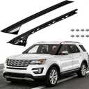 A-Pillar Molding Trim Kit Compatible with Ford Explorer 2011-2019, Door Window Guard Windshield Post Cover Accessories for BB5Z7803137AA BB5Z7803145AA, Outer & Inner Left A Pillar Trim Panel Strip
