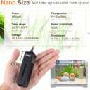hygger Mini Fish Tank Submersible Heater 20W for 1-5 Gallons Desktop Betta Aquarium Heater with Digital Display Controller Adjustable Temperature