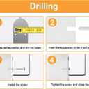 2Pack Tumbler Lid Organizer, Space Saver design for Tumbler/Stanley and Simple Modern Tumbler Lid With Self Strong Adhesive/Drilling, with Hook for Kitchen and Dining Storage Organization. (Silver)