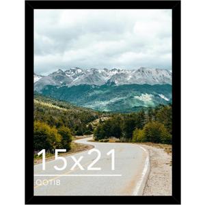 Wood 15x21 Picture Frame Black for Wall Hanging, 15 x 21 Frame Photo Frame for Wall Horizontally or Vertically, Black, 1 Pack