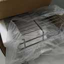 DINDON 2 Tier Pull Out Cabinet Organizer (11"W X 21"D), Double Tier Wire Basket Slide Out Shelf Storage for Kitchen Base Cabinet Organization for Kitchen, Pantry, Bathroom, Chrome