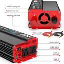 OLTEANP 1000 Watt Power Inverter 12V DC to 110V/120V AC Car Inverter with LCD Screen Display, 2 AC Outlets, 36W Type-C Port, 5V/3A USB Port, Car Power Converter for Truck, Home, Vehicles, Laptop, Trip