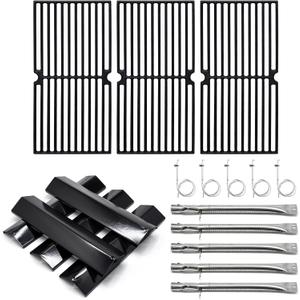 Grill Replacement Parts for Brinkmann 810-2511-S 810-2512-S, Replacement Grill Grates Heat Plate Grill Burner and Ignitor Repair Kit for 810-2511-S 810-2512-S Brinkman Grill Parts