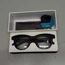 Hadrsion Smart Glasses with Camera,Bluetooth AI Sunglasses,Translation/Voice Control/Music Play for Travel, Conferences & Vlogging Unisex（Black）