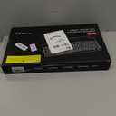 Wireless Keyboard and Mouse Combo, 2.4G Full Size Wave Keys Ergonomic Keyboard with Wrist Rest and 3-Level DPI Adjustable Wireless Ergonomic Mouse for Windows, Mac OS Desktop/Laptop/PC(Black)