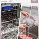 5-Pack Borosilicate Glass Containers with Tempered Lids, 35.2oz/4.4 Cup Airtight Meal Prep Set, Microwave/Freezer Safe (Pink)