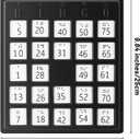 Arrowbash Brailled Bingo Game Playing Board Plastic Braille Alphabet Board for the Blind and Sighted, Home, Parties, Adults, Seniors, Teenagers Gifts