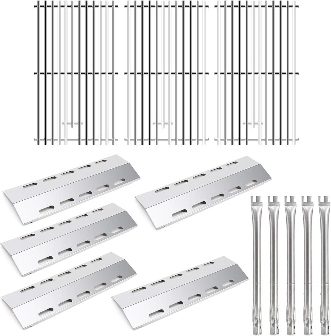 Grill Replacement Parts for Ducane 30400042, Burner Tubes & Grill Grates & Flame Tamers for Ducane 5 Burner Gas Grill Model 30400042