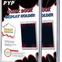 2ct Magnetic Comic-Book Display Cases - Crystal Clear One Touch Comic Book Holders, UV Protection Comic Book Slab Protectors, Premium Wall Mountable Comic Book Protective Holders, Fits Most Comics