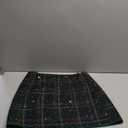 CUPSHE Women Mini Plaid Skirts Tweed High Waist Bodycon Pencil Hem Fall Winter Dressy Outfits Shorts XL