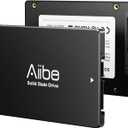 Aiibe 128GB Internal Solid State Drive SATA III SSD 128GB 2.5” SSD Drive Internal Up to 450MB/s for Computer Laptop (Black)