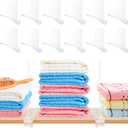 Shelf Dividers 12 Pack Acrylic Shelf Dividers for Closet Organization, Clear Acrylic Shelf Divider, Adjustable Acrylic Separator Bag Closet Divider Bookshelf Divider (11" x 8")