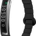 Smart Bracelet Fitness Tracker Heart Rate Monitor Sleep Activity Tracker Step Counter Calories Pedometer Waterproof Slim Thin Health Band for Women Ladies Men (Black)