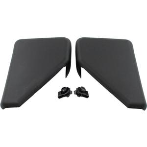 Rear Left and Right Side Running Boards End Cap Step Bars End Cover for Ford F150 2015-2023