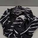 Poboola Christmas Night Jack Cosplay Costume Women Gothic Black Dress Stripe V-neck Bowtie Halloween Fancy Dress Outfit (Medium)