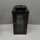 SDS for HD Designs Iron Wood Glass Lantern - Dark 17 inch