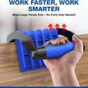 Gearwiz Panel Carrier Tool Carry Plywood & Large Sheets up to 100 lbs One-Handed Ergonomic Grip Heavy-Duty Woodworking & Construction Sheet Lifter for 4x8 Panels NOT FOR DRYWALL 2 Pack