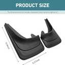 2 PCS Car Mud Flaps, Front and Rear Mudguard Replacement, Scratch-Resistant & Impact-Resistant Rubber Mudguards Protector, Universal for Most Cars SUVs and Trucks