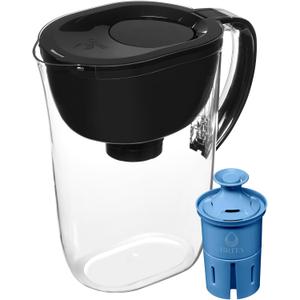 Brita Everyday Elite Water Filter Pitcher, Removes 99% of Lead, Includes 1 Filter, 10-Cup Capacity, Black 