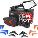 KEMIMOTO UTV Black Blue Red Orange Side Mirrors compatible with Polaris RZR Talon Can Am Rearview Work with 1.75"-2" roll bar cage