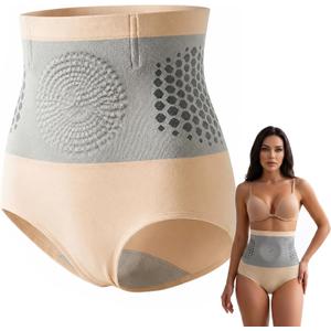 4-in-1 Micro-Particle Sculpting Shorts, Shapewear Tummy Control Underwear, High Waist Panties for Women (XL)