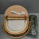 Picnic Basket for 2, Extra Large Wicker Picnic Basket Insulated, Handwoven Vintage Willow Picnic Set, 2 partitions, 8.4 Gal, Portable Camping, Outdoor, Couples Wedding Gifts, Date, Natural