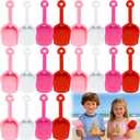 28 Sets Valentine's Day Plastic Shovels Set,Valentines Shovel with I DIG YOU Cards,Candy Bags and Ribbon for Kids Valentine Gift Party Favor School Prize 4 Colors
