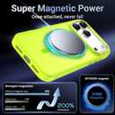 Newfuture Magnetic for iPhone 17 Pro Case [Compatible with Magsafe] [Military Grade Drop Protection] Translucent Matte Anti-Scratch Shockproof Protective Phone Cover 6.3 Inch, Fluorescent Green