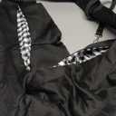 Dog Carrier Sling - Reversible Puppy Carrier Purse with Storage Pocket, Hand-Free Dog Sling Carrier for Carry Small Dogs and Cats, Travel Safety Harness, Dog and Cat Harness(Black)