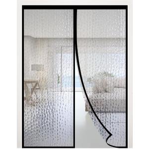 RELIANCER Magnetic Thermal Insulated Door Curtain,Waterproof EVA Door Cover,Fit Doors Size Up to 36"x96",Temperature Protection Insulated Doorway Curtain Partition,Patio Self-Closing Doors Net Screen