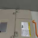 Bestview Left Driver Right Passenger Side Sun Visor with Mirror Compatible with Versa 2007 2008 2009 2010 2011 2012 - Replace# 96401-EL31A 96400-EM31A, Beige