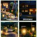 8 Pack Solar Lights Outdoor Waterproof, Bright Solar Pathway Lights with Auto On/Off, Weatherproof Garden Landscape Lighting for Yard Patio Walkway Lawn Decor