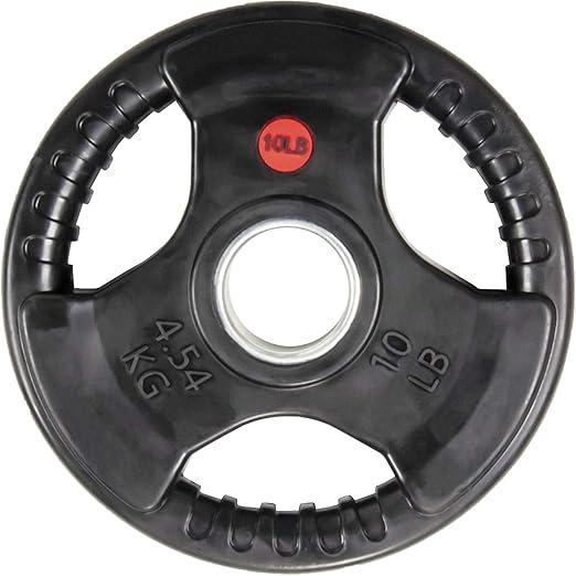 BalanceFrom Rubber Coated Cast Iron Plate Weight Plate for Strength Training and Weightlifting, Olympic or Standard
(SOLD BY PAIR) Set of 2 10Lbs, Set of 2 5Lbs, Set of 2 2.5Lbs