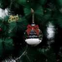 2 x Stylor Baby's First Christmas Ornament 2025 - DIY Clear Plastic Flat Ball Handprint Kit Keepsake, for Newborn Boy or Girl, My 1st Xmas Tree Hanging Snowflakes Decoration