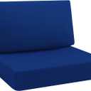 idee-home Outdoor Cushions for Patio Furniture, Outdoor Seat Cushion, Waterproof Hampton Bay Deep Seat Replacement Couch Chair Cushions for Garden Lawn Backyard Deck, 26.5 x 26.5 Navy Bue (26.5 x 26.5 In, Dark Cerulean)