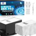 Waste Ink Pad Replacement with Reset Software for XP-830 XP-640 XP-530 XP-630 XP-7100 XP-850 XP-950 XP-860 XP-960 XP-810 XP-820 XP-600 XP-520 Printers, Maintenance Box with Extra Sponge