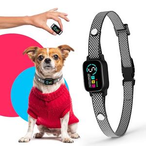 Tiny Bark Collar for Small Dogs 5-15 lbs – No Shock Anti Barking Collar with AI Chip – 3 Modes & 5 Sensitivity Levels – Waterproof, Rechargeable, Magnetic Charging – Humane, Effective Training (Black)