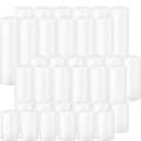 White Pillar Candles Bulk Set of 36Hurricane Candles3 Different Lengths 2 x 3/6/8 Inch (12 Each)Dripless Unscented SmokelessGives You a Better Atmosphere When Organizing an Event Party.