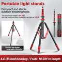 FreeSea Light Stand with Storage Bag, 87.4 inch/2.22m Aluminium Photography Tripod for Reflectors, Softboxes, Flash, Strobe Lights, Umbrellas, Compact Lightweight Light Tripod
