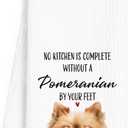 Pomeranian Dog Towels - Kitchen Decor Set, 16x24 Inch