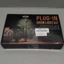 Grow Lights for Indoor Plants, Full Spectrum Plant Grow Light with 6/12/16H Timer, 3 Color Modes, 5 Brightness, 10"-65" Height Adjustable Growing Lamp for Large Indoor Plants (2 Pack) (Faux Wood Grain-6.3in)