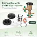 RK1-420 Repair Kit for Zurn Wilkins 420XL/420 Model 1" Pressure Vacuum Breaker (PVB) Freeze Repair Kit, Includes Seat, Float, Bonnet, Poppet, Relief Valve, O-Rings & Canopy