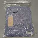 dowerme Women's Casual Dresses 2025 Fall Fashion Long Sleeve Button Up Floral Print Belted Tiered Boho Maxi Party Dress (Purple, S)