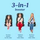 Graco Tranzitions 3-in-1 Harness Booster Car Seat, Eloise 3 Modes of Use: Harness, Highback & Backless Belt-Positioning Booster; Adjustable Headrest & Harness, Lightweight & Portable, Manufacturing Date 05/14/2026